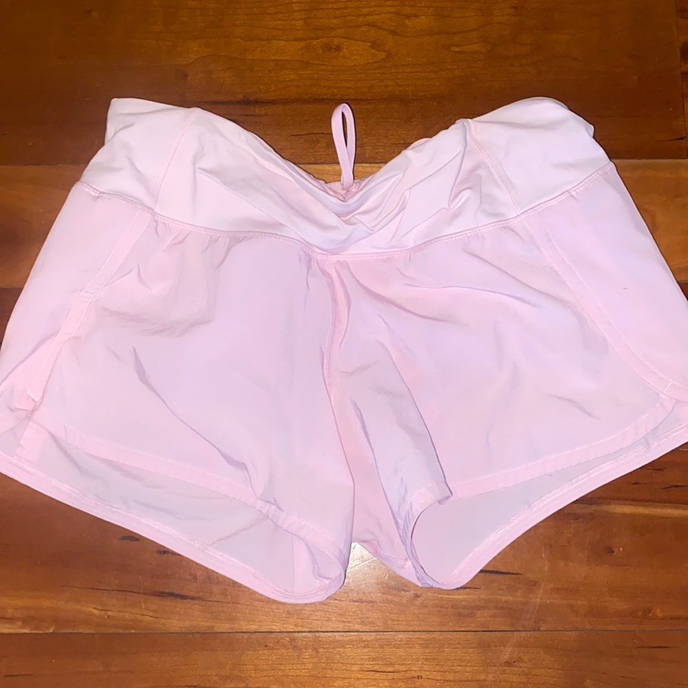 Light pink lulu shorts. In very good condition